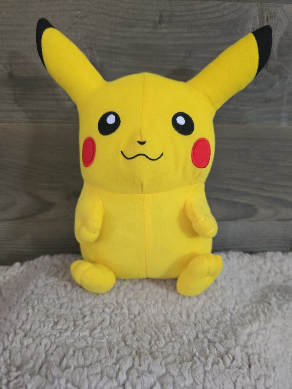 Pokemon Pikachu Plush Stuffed Animal 10" Yellow Soft Toy Nintendo Cute EUC